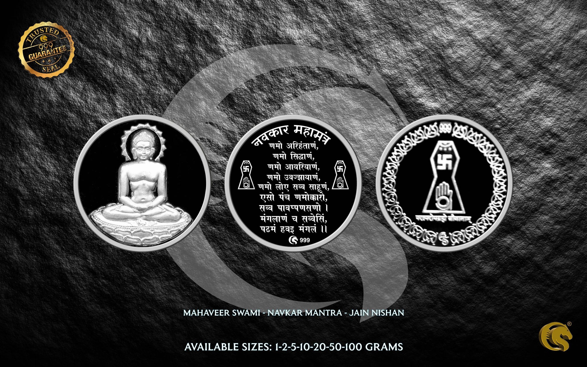 Mahaveer Swami | Gurunanak | Buddha | Jesus | Mecca/Kaba | Silver Coins 999 | Omkar Mint Sarafa Bazar