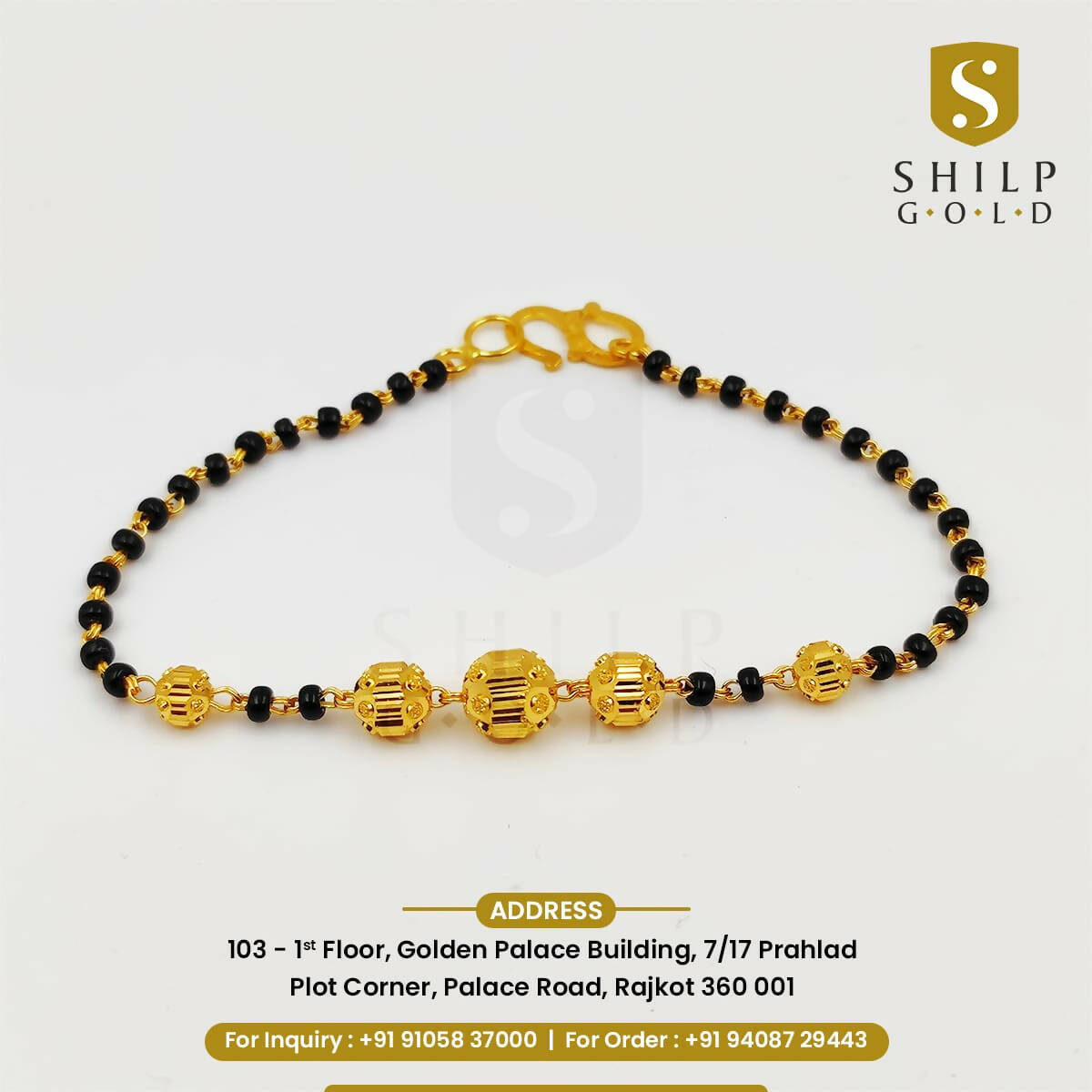 Vertical Mangalsutra Bracelets Sarafa Bazar India