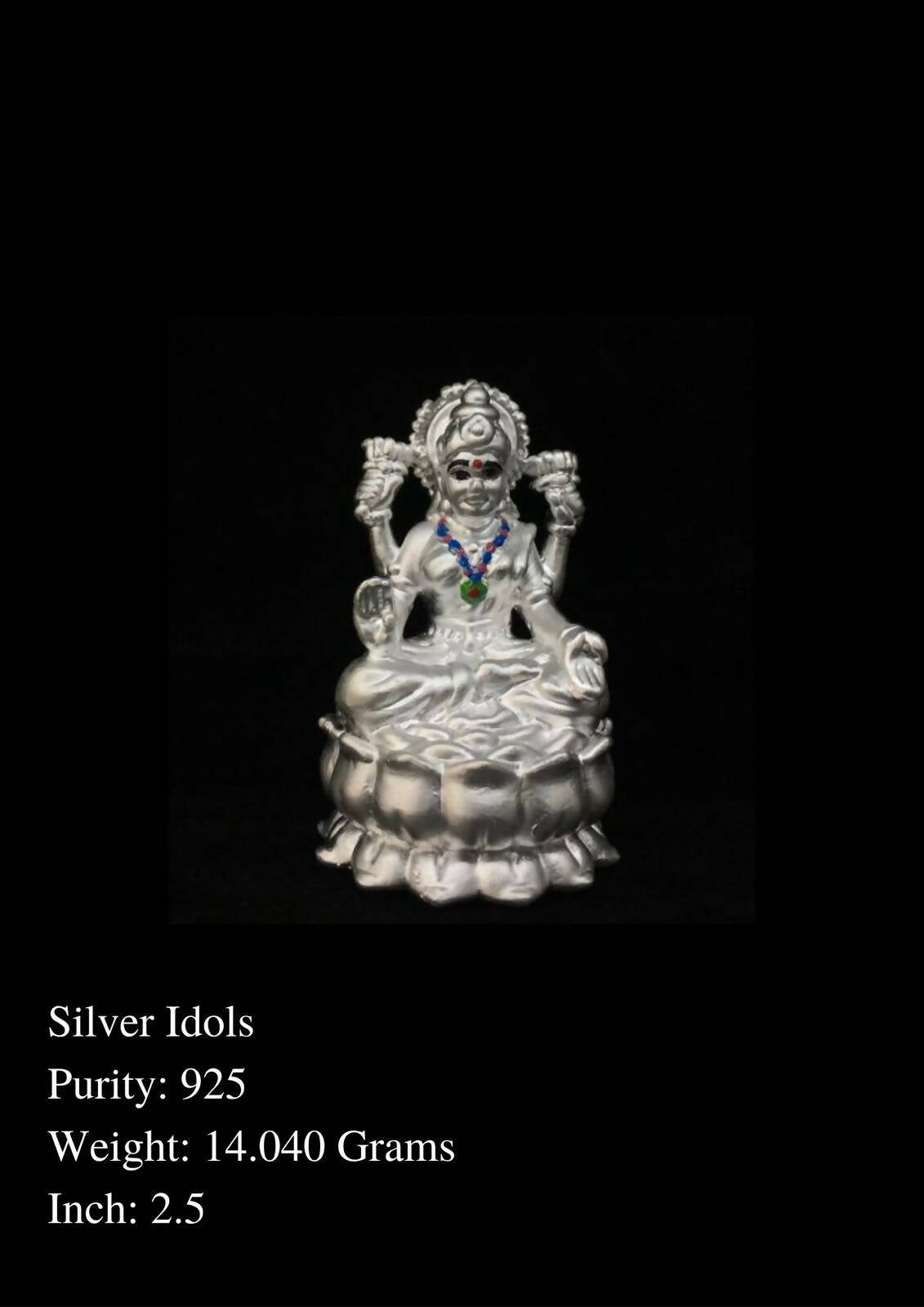 925 Silver Idols Sarafa Bazar India