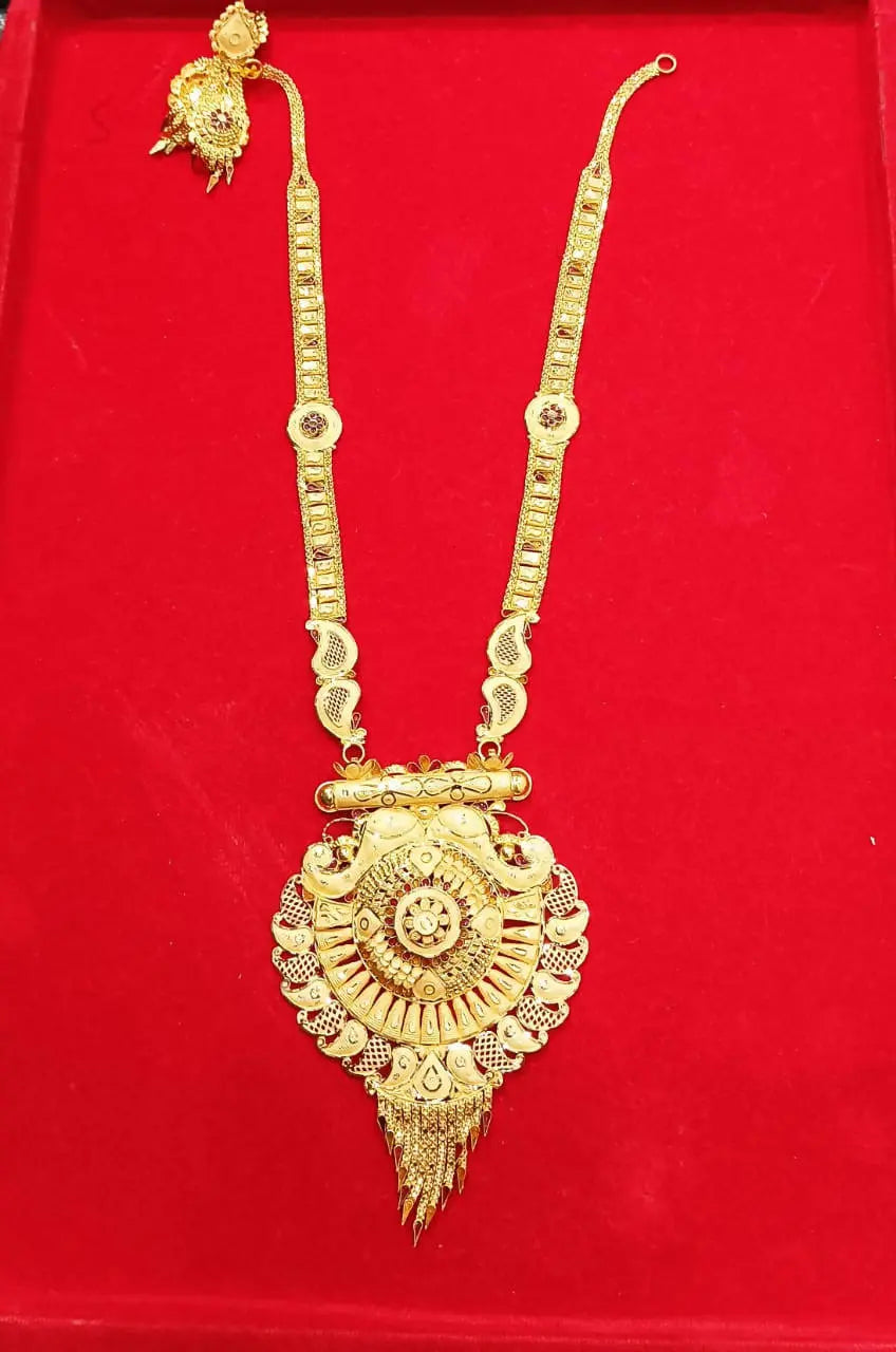 Gold Long Set Sarafa Bazar India