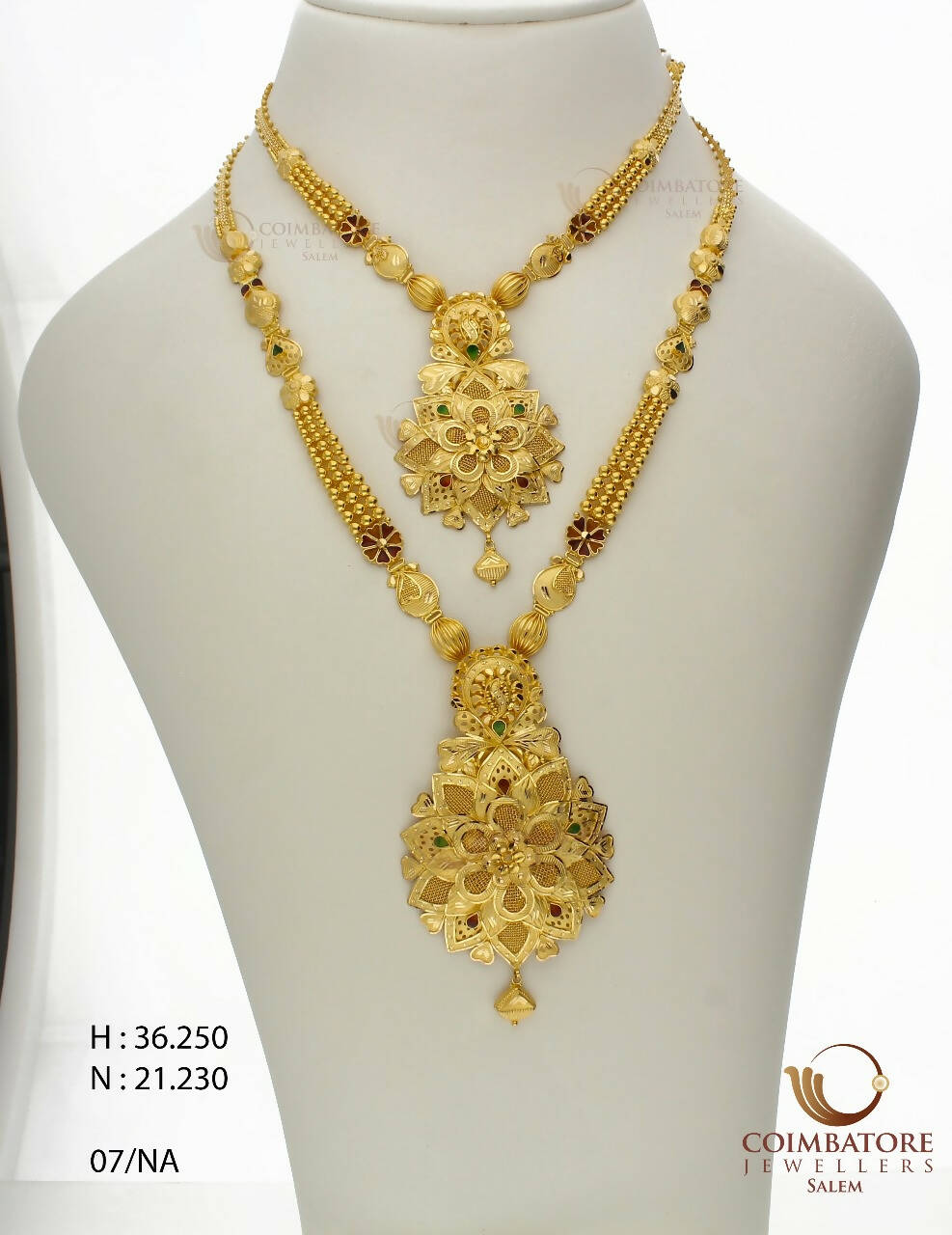 Gold Necklace & Long Set Sarafa Bazar India