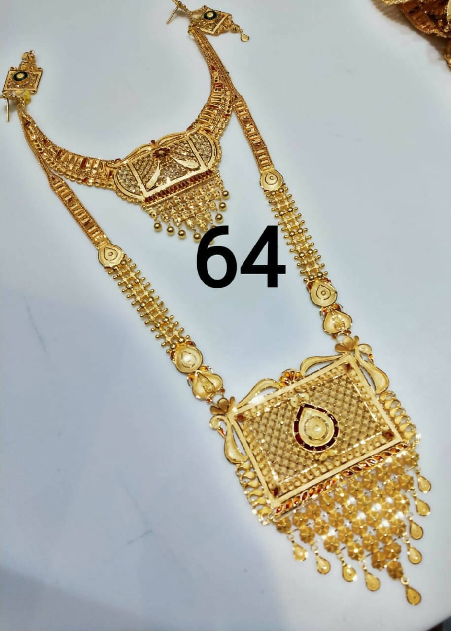 Gold Necklace & Long Set Sarafa Bazar India