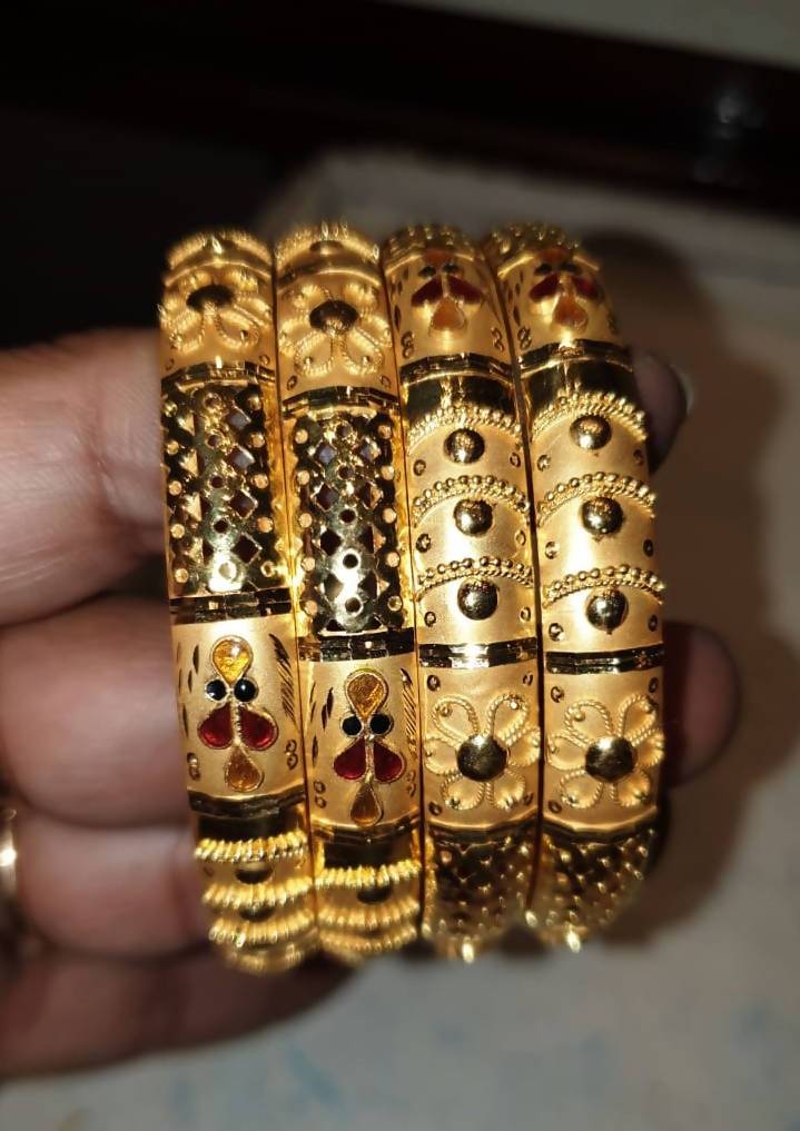 Plain Gold Bangles Meerut Sarafa Bazar